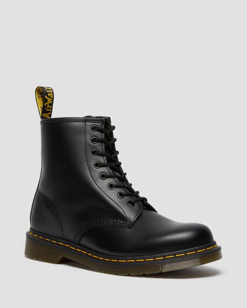 Botas con Cordones Dr Martens 1460 Smooth Cuero Hombre Negros | MX 274NWY